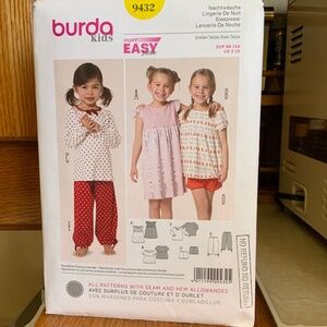 GIRLS - BURDA SUPER - SLEEPWEAR
